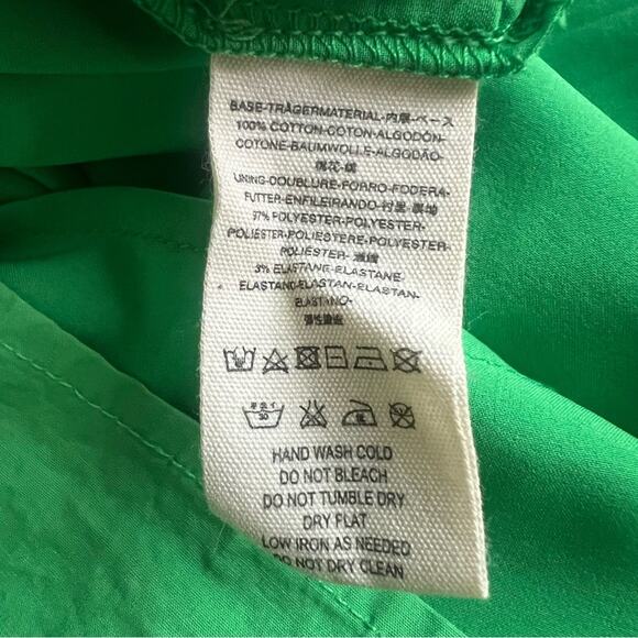 Mare Mare X Free People Carlie Tunic Puff Sleeve Asymmetric Green Mini Dress S - Picture 10 of 12